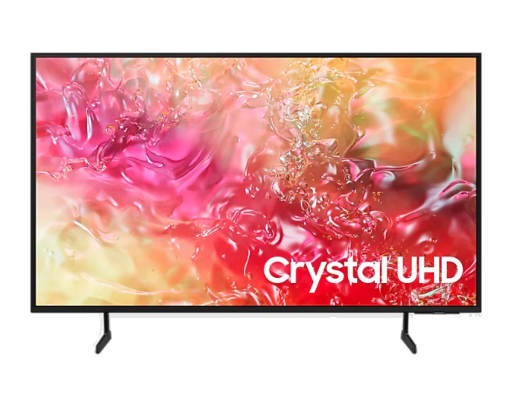 Samsung 55-inch 4K Smart TV (UA55DU7010UX). Crystal UHD, PurColor, HDR10+, Tizen OS, and Slim 3 Bezel-less Design.