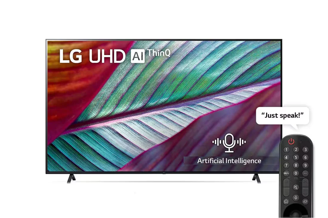 43UR78006LL LG 43-inch 4K UHD Smart TV (43UR78006LL). alpha 5 AI Processor 4K Gen6, HDR10 Pro, webOS 23, and Slim Bezel Design.