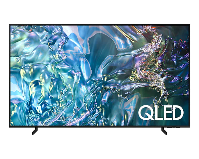 Samsung 85-inch QLED 4K Smart TV (85Q60DAU). Quantum Processor Lite, 100% Color Volume, AirSlim Design, and Smart Hub.