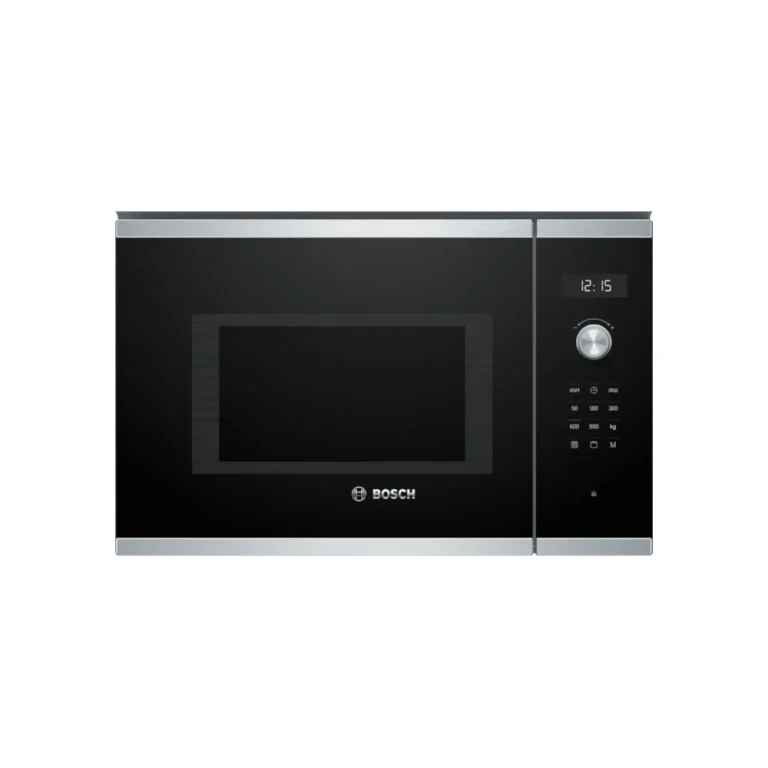 Bosch BEL554MS0B 25L Built-in Microwave, black. Features AutoPilot 7, LED display, and weight automatic cooking programs.