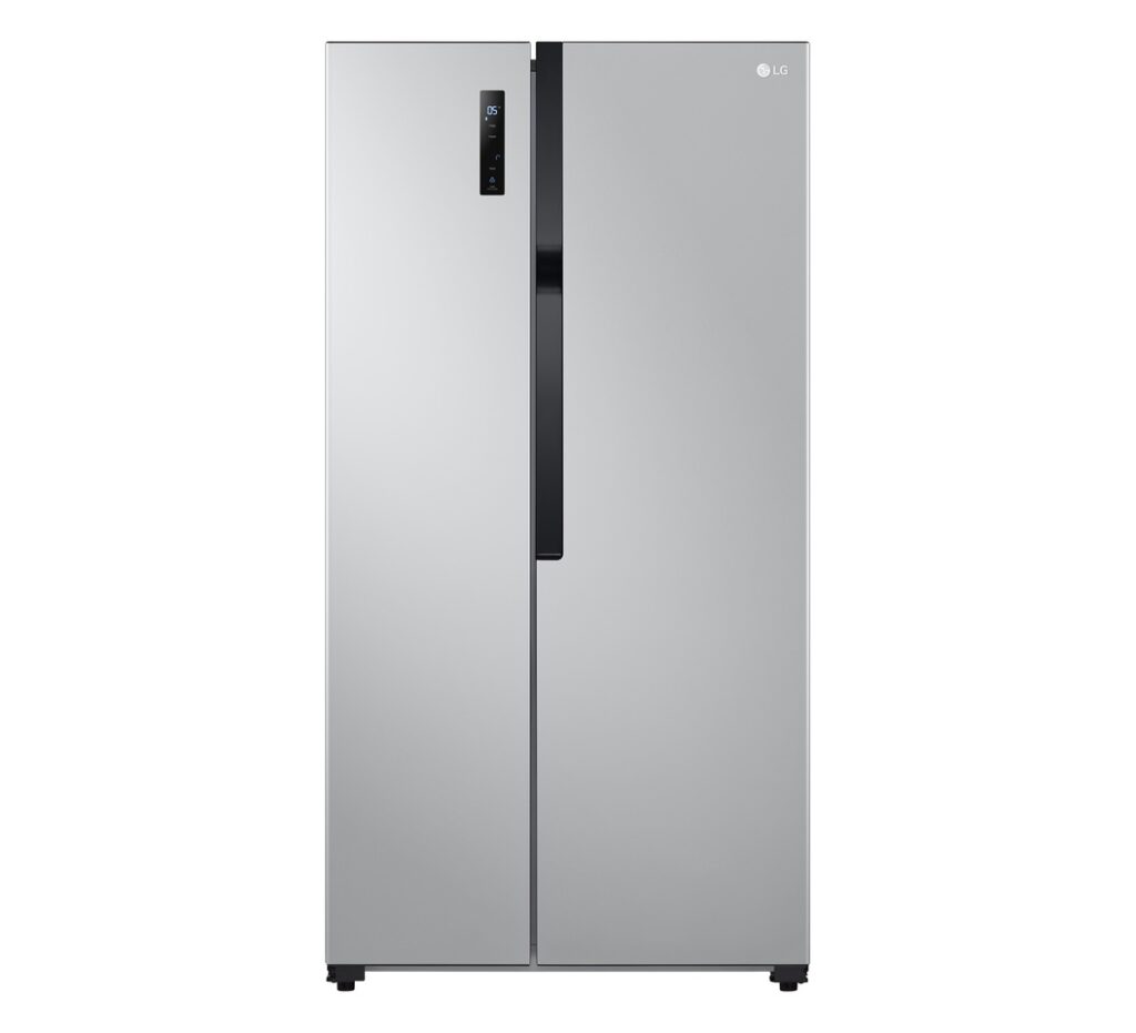 LG Side-by-Side Fridge (GC-FB507PQAM). 519L capacity, Smart Inverter Compressor, Multi Air Flow, and Touch LED Display.