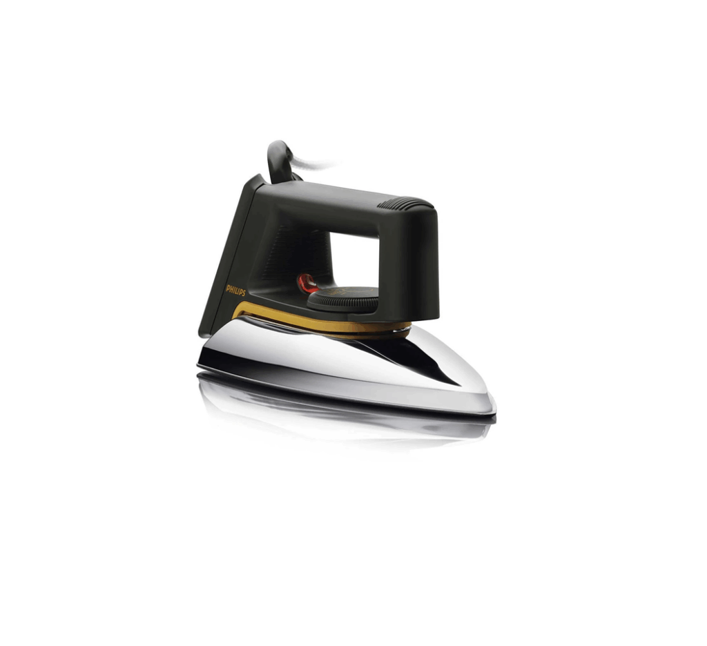 Philips HD1172 Classic Dry Iron. 1000W power with a linished aluminum soleplate for fast and efficient crease removal.