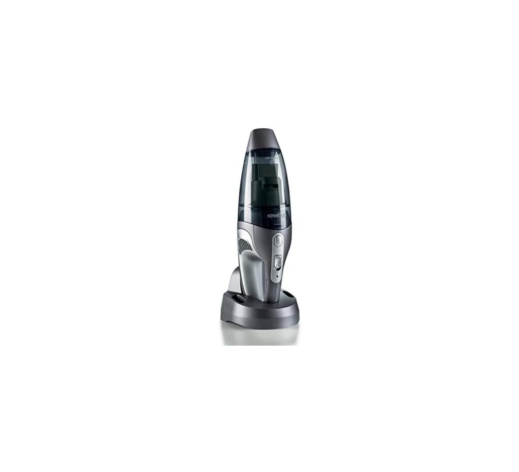Kenwood HVP19 Wet & Dry Handheld Vacuum Cleaner. 14.8V cordless power, 500ml dust capacity, and washable HEPA filter.