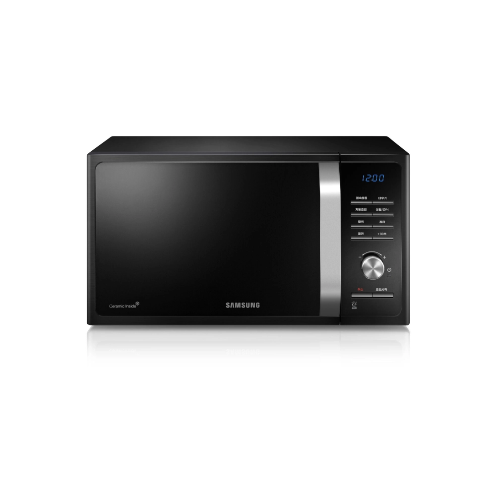 Samsung MS23F301TAK 23L Solo Microwave. Black with Ceramic Enamel interior and Triple Distribution System (TDS).