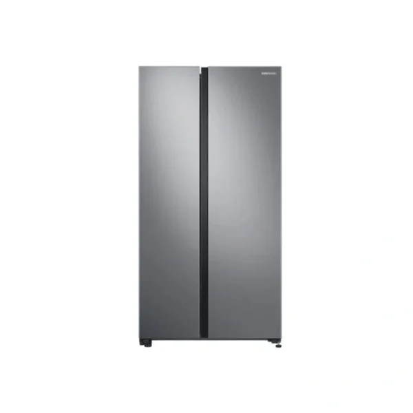 Samsung 583L Side-by-Side Fridge (RS57DG4000M9). Gentle Silver, No-Frost, WiFi SmartThings, and 20-year compressor warranty.