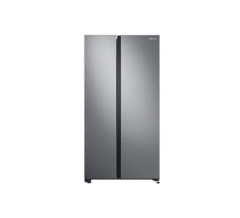 Samsung 583L Side-by-Side Fridge (RS57DG4000M9). Gentle Silver, No-Frost, WiFi SmartThings, and 20-year compressor warranty.