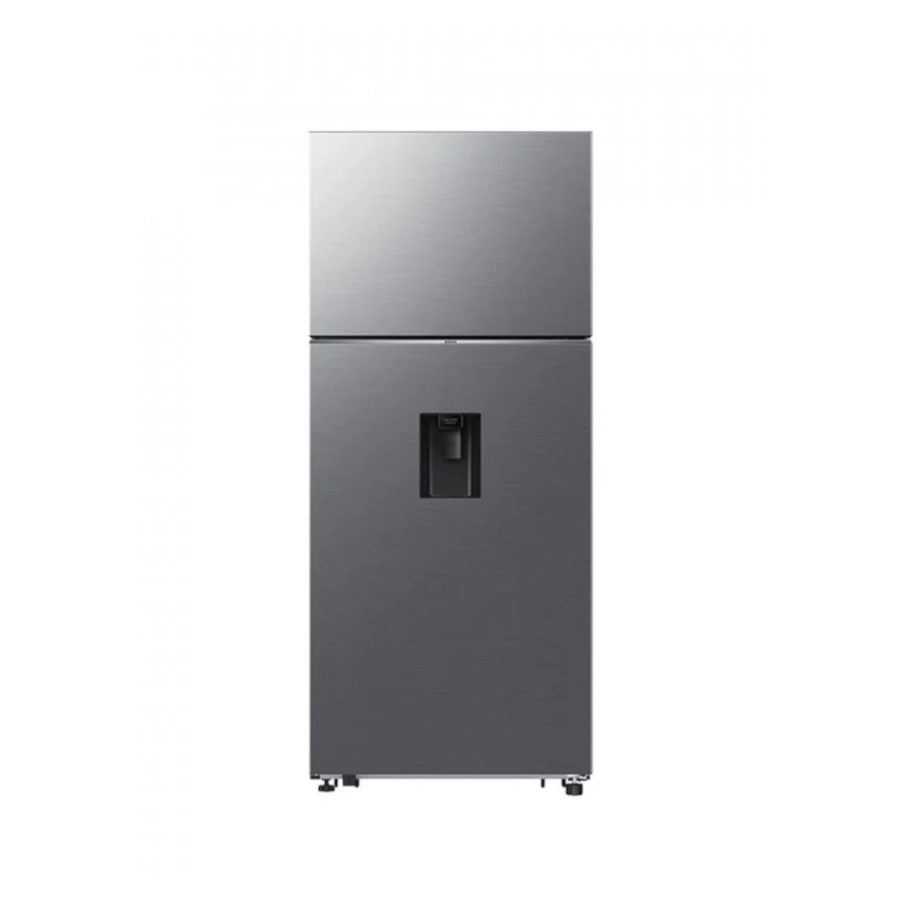 Samsung 530L Fridge (RT53DG7B60SL). Refined Inox, AI Inverter, WiFi SmartThings, No-Frost, and 20-year compressor warranty.