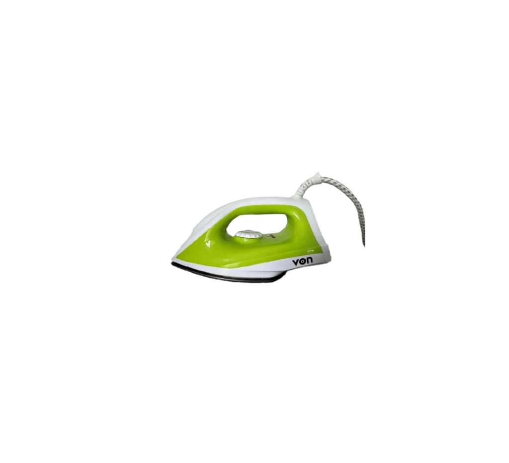 Von VID101NSG 1000W Dry Iron with non-stick soleplate. Precision temperature control and pointed tip for easy ironing.