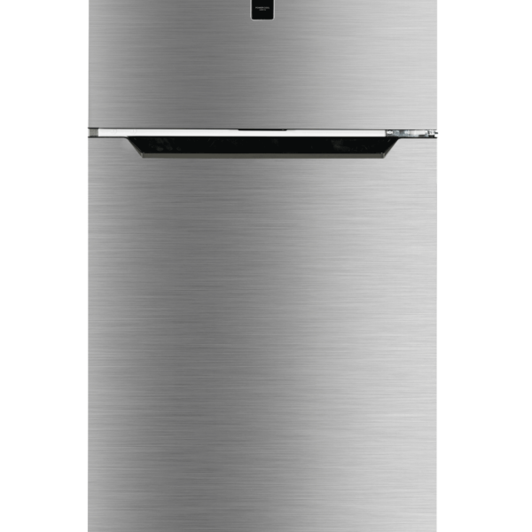 Beko 490L Double Door Fridge (BAD664-UK-KE). Inox Silver, No-Frost, Safety Glass shelves, A+ energy rating, and LED lighting.