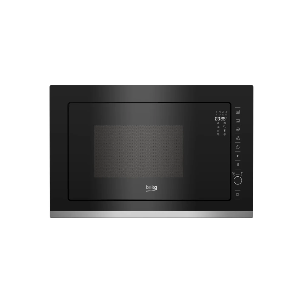 Beko BMGB25333X 25L Built-in Microwave and Grill. Black finish, 900W power, and 8 Auto Cook functions for modern Kenyan kitchens.