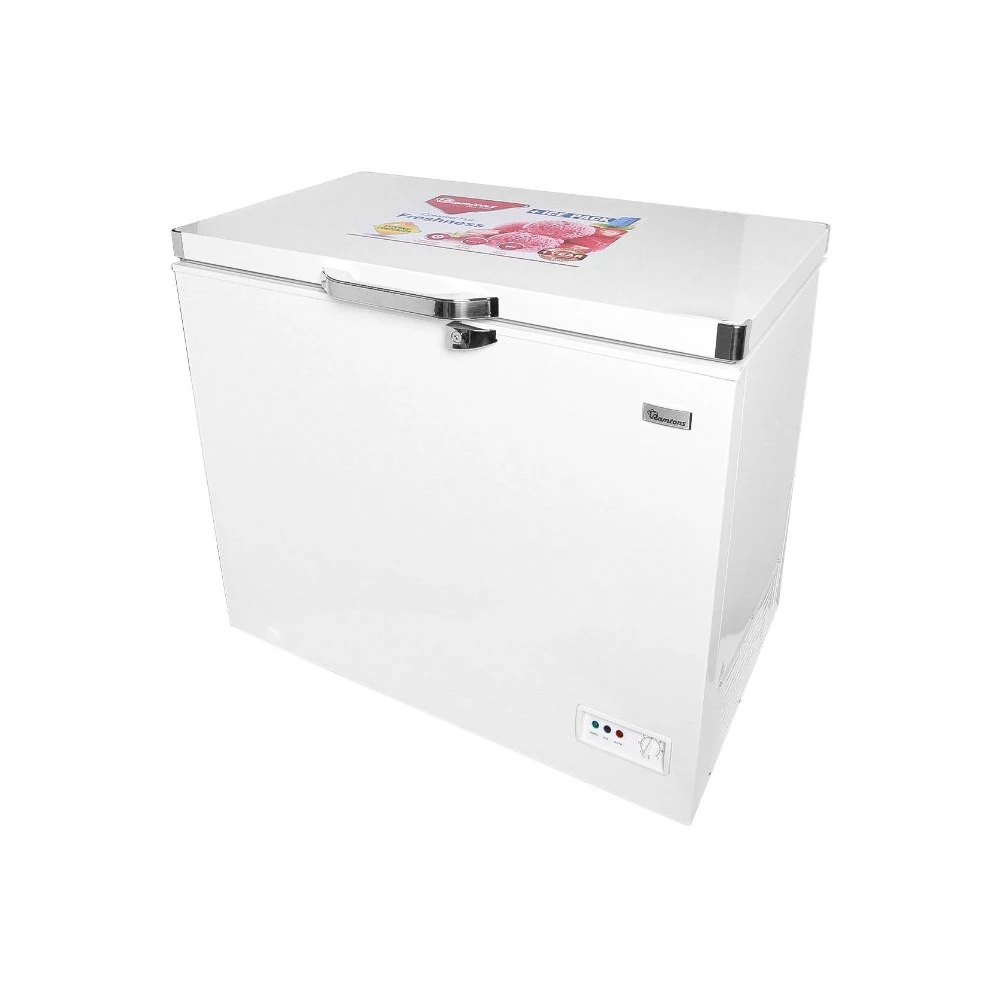 CF232 Ramtons 185L Chest Freezer (CF232). White, Tropicalized, 1-door, lock & key, and energy-efficient cooling system.