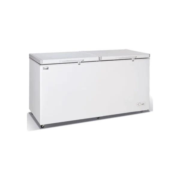 Ramtons 220L Chest Freezer (CF233). White, Tropicalized, 1-door, lock & key, and energy-efficient cooling system.