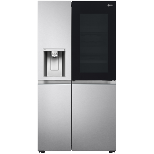 LG 635L Mirror InstaView Fridge (GC-X267MSEW). Door-in-Door, UVnano Water Dispenser, Smart Inverter, and Noble Steel finish.