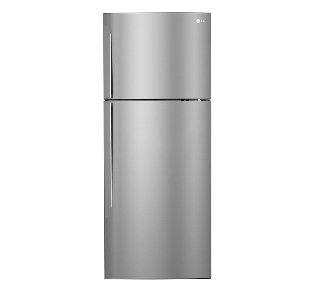 LG 438L Top Mount Fridge (GL-C652HLCM). Smart Inverter Compressor, DoorCooling+, LinearCooling, and Hygiene Fresh+ filter.