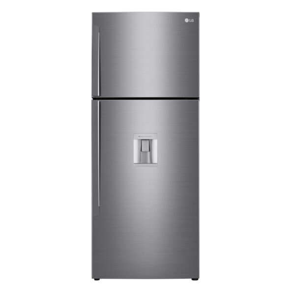 LG 438L Top Mount Fridge (GL-T652HLCM). Smart Inverter Compressor, Water Dispenser, DoorCooling+, and LinearCooling tech.