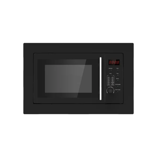Black Hisense HBMW23LB 23L Solo Microwave. Features electronic control and convenient preset menus for daily Kenyan meal reheating.
