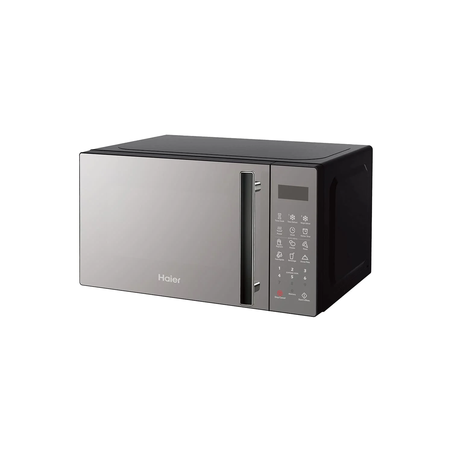 HMW20DBM Haier HMW20DBM 20L Solo Digital Microwave, mirror finish. Compact size, 700W power, and simple controls for daily reheating.