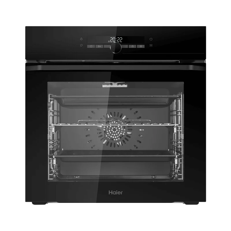 Haier Built-In Oven (HOQ-F6QSP4GB/SA). 72L capacity, Air Fryer, Steam Assist, and Meat Probe for advanced precision cooking.