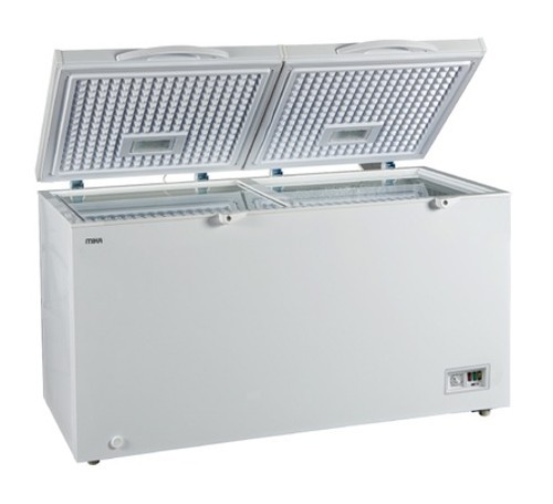 Mika 310L Chest Freezer (MCF420W). White, Tropicalized, 1-door, lock & key, LED lighting, and 1-year product warranty.
