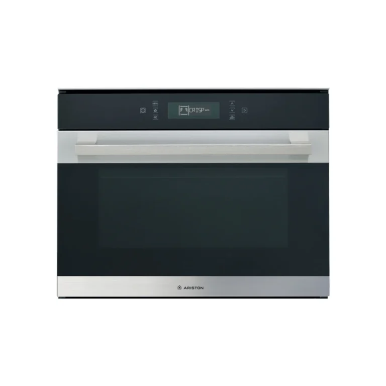 Ariston MP 776 IX A 40L Built-in Combi Microwave. Features Dynamic Crisp, Steam, and 3D Multiwave Technology for superior cooking.