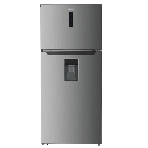 Mika 528L Side-by-Side Fridge (MRNFW528XLBV). Silver, Water Dispenser, AI Inverter, No-Frost, and 3-Zone Digital Control.