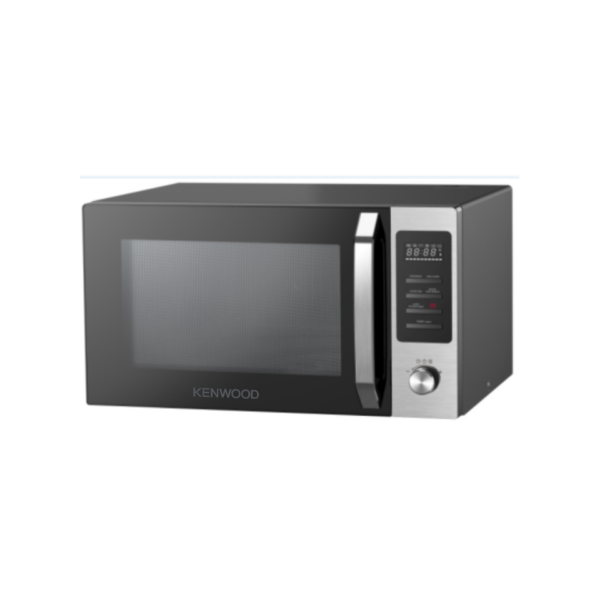 Black Kenwood MWM25.000BK 25L Digital Solo Microwave. Features electronic control and 8 Auto Programs for convenient Kenyan cooking.