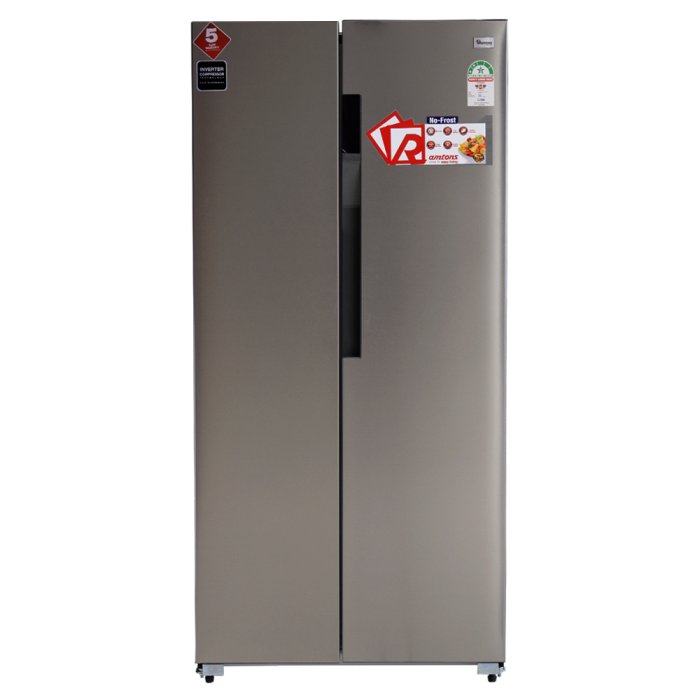RF319 Ramtons 213L 3-Door Fridge (RF/319). Silver, Fresh 0°C Zone, Direct Cool, lockable door, and energy-efficient 145W power.