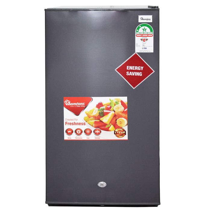 Ramtons RF/334 350L Fridge. Silver, adjustable wire shelves, chiller compartment, door racks, and CFC-free cooling.