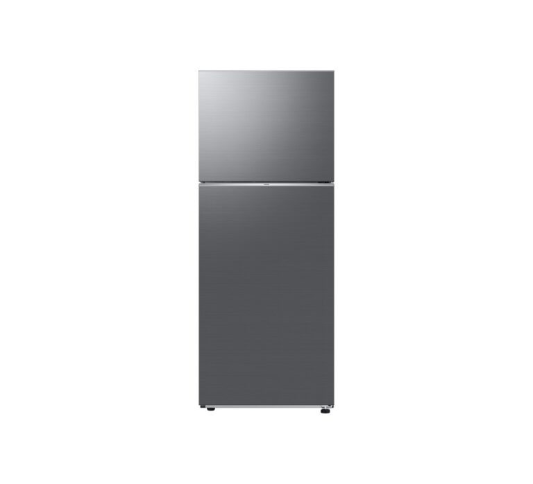 Samsung 415L Double Door Fridge (RT42CG6621S9). Inox, No-Frost, WiFi Embedded, SpaceMax, and 20-year compressor warranty.