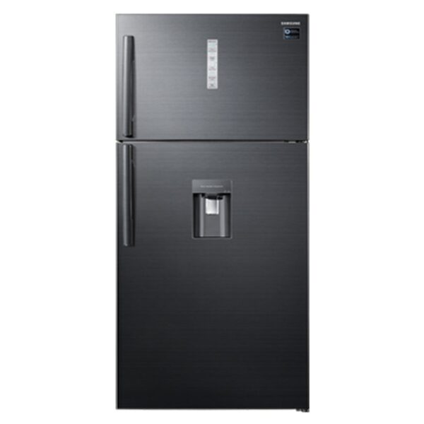 Samsung 620L Double Door Fridge (RT85K7111BS). Black Inox, Twin Cooling Plus, No-Frost, and 20-year compressor warranty.