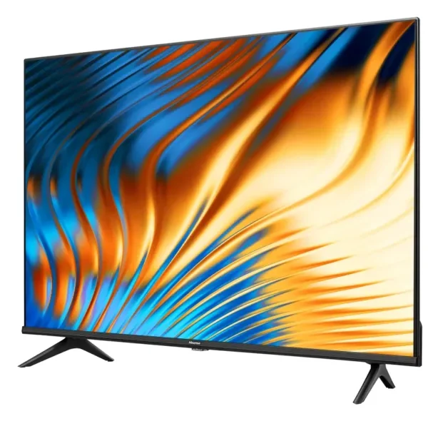 Smart 65" Hisense 4K TV (65A6KKEN). Features AI 4K Upscaling, Precision Color, and Voice Control compatibility.